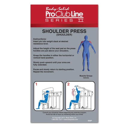 Body-Solid Pro Clubline Series 2 Shoulder Press S2SP