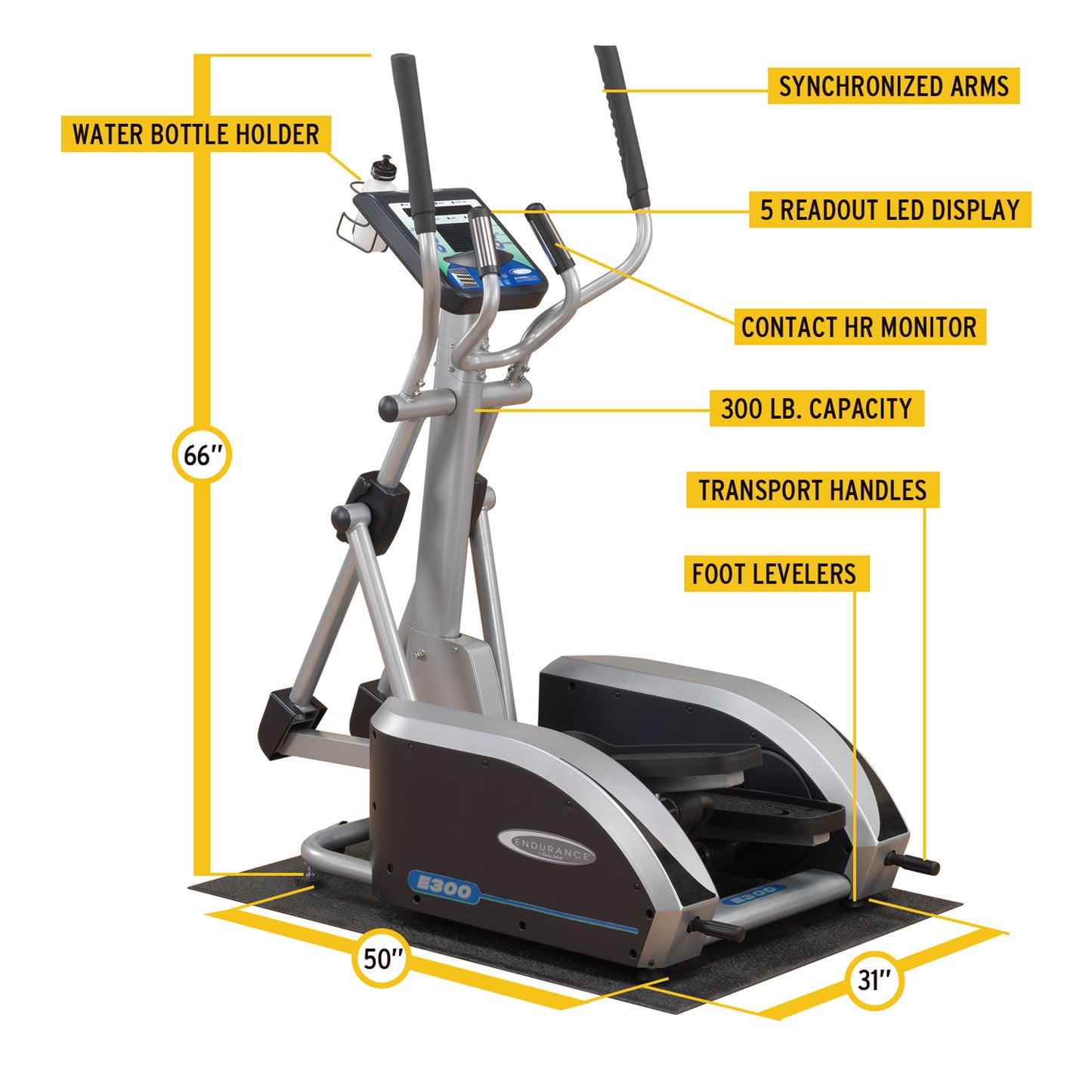 Body-Solid Endurance Center Drive Elliptical E300