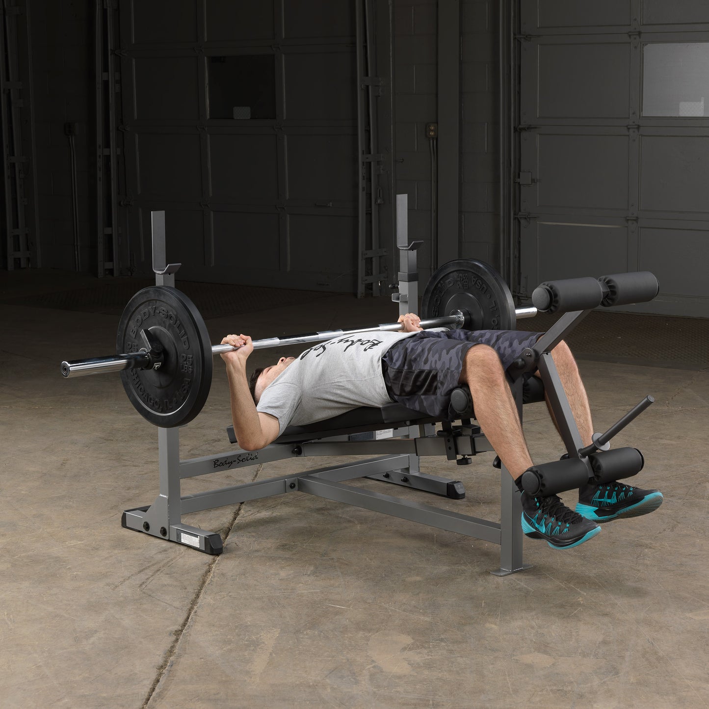 Body-Solid PowerCenter Rack Bench Combo GDIB46L