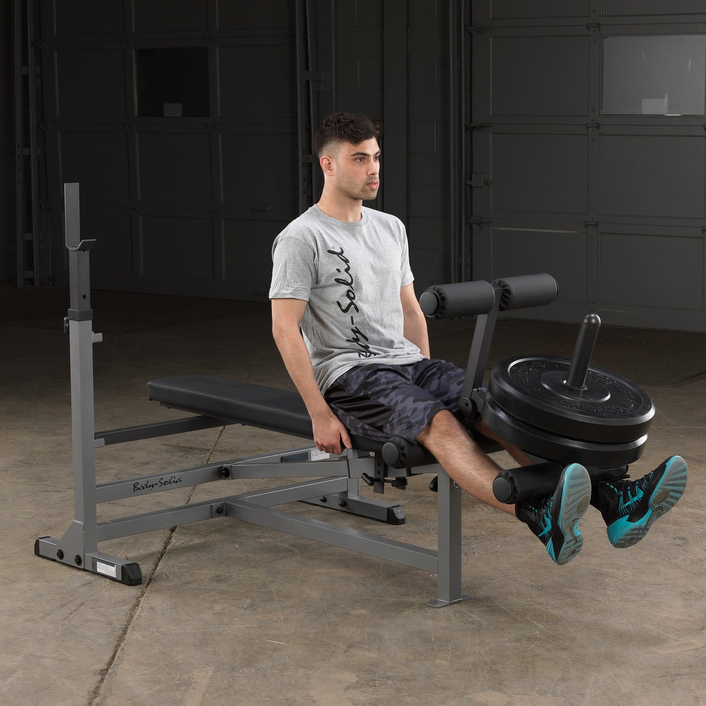 Body-Solid PowerCenter Rack Bench Combo GDIB46L