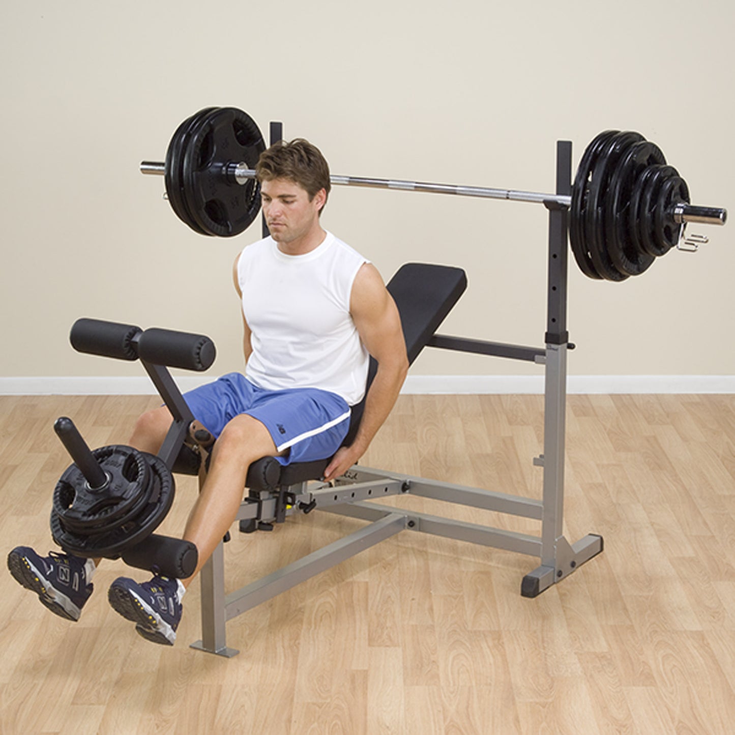 Body-Solid PowerCenter Rack Bench Combo GDIB46L