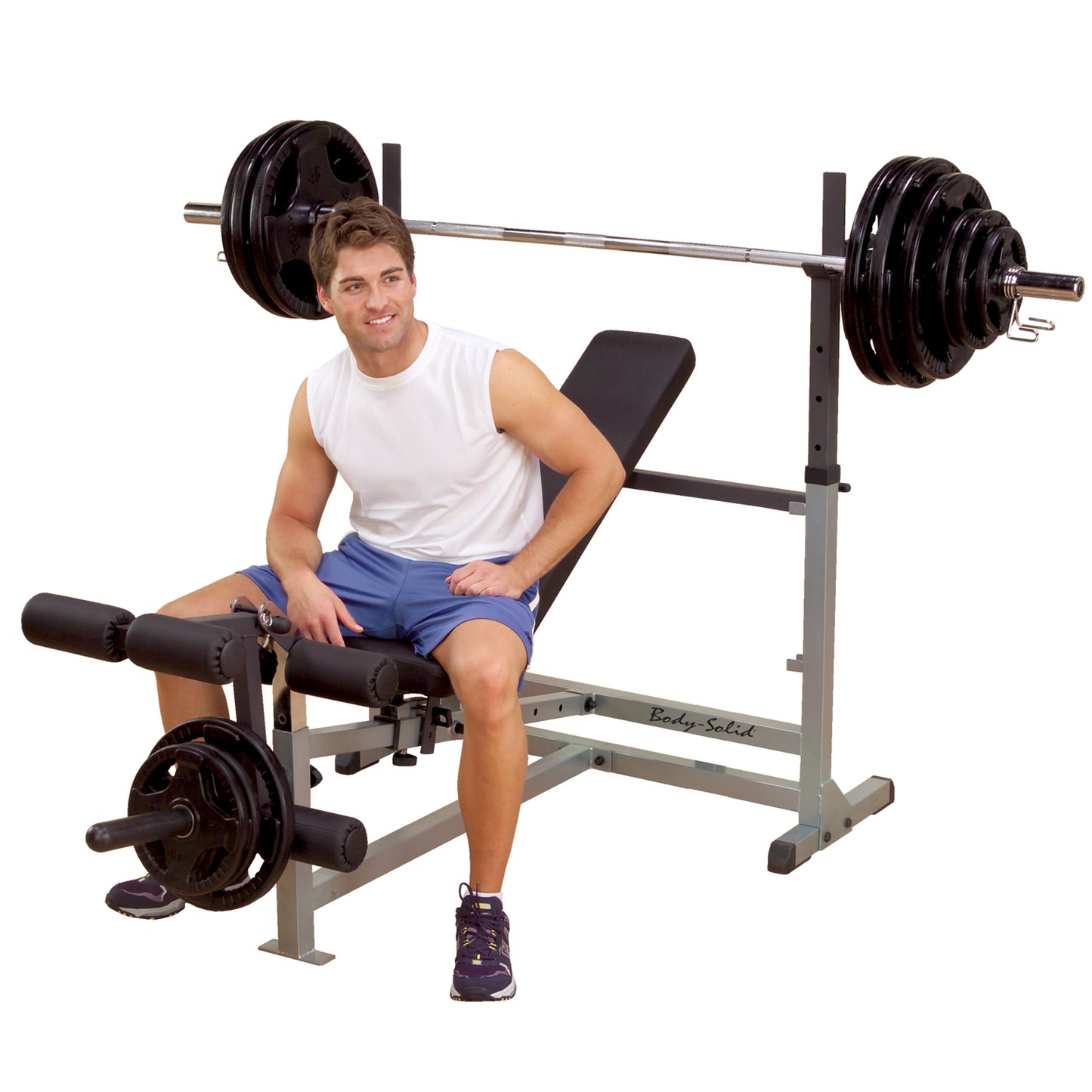 Body-Solid PowerCenter Rack Bench Combo GDIB46L