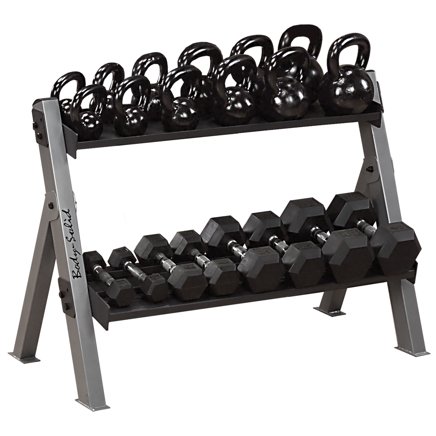 Body-Solid Dumbbell & Kettlebell Rack GDKR100