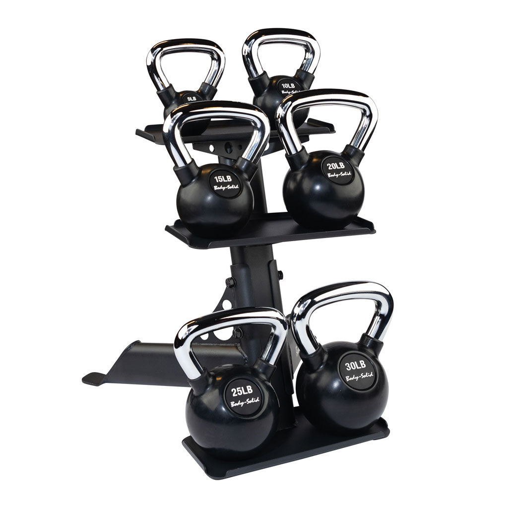 Body-Solid 3-Tier Kettlebell Rack GDKR50B