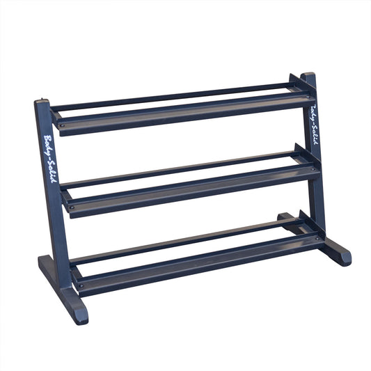 Body-Solid 3 Tier Horizontal 48" Dumbbell Rack GDR48B