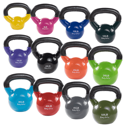 Body-Solid Vinyl Coated Kettlebells KBV