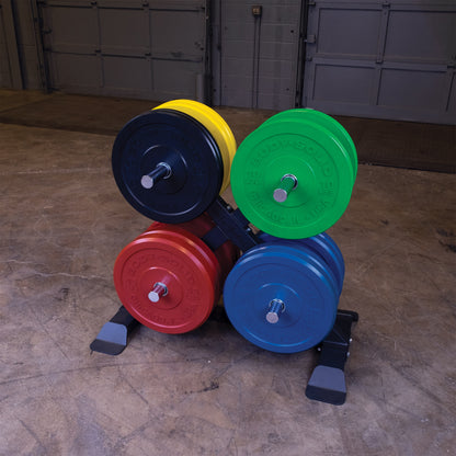 Body-Solid 260lb Chicago Extreme Colored Bumper Plate Set OBPXC260