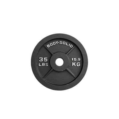 Body-Solid Cast Iron Olympic Weight Plates OPB