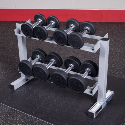 Body-Solid Powerline Two Tier Dumbbell Rack PDR282X