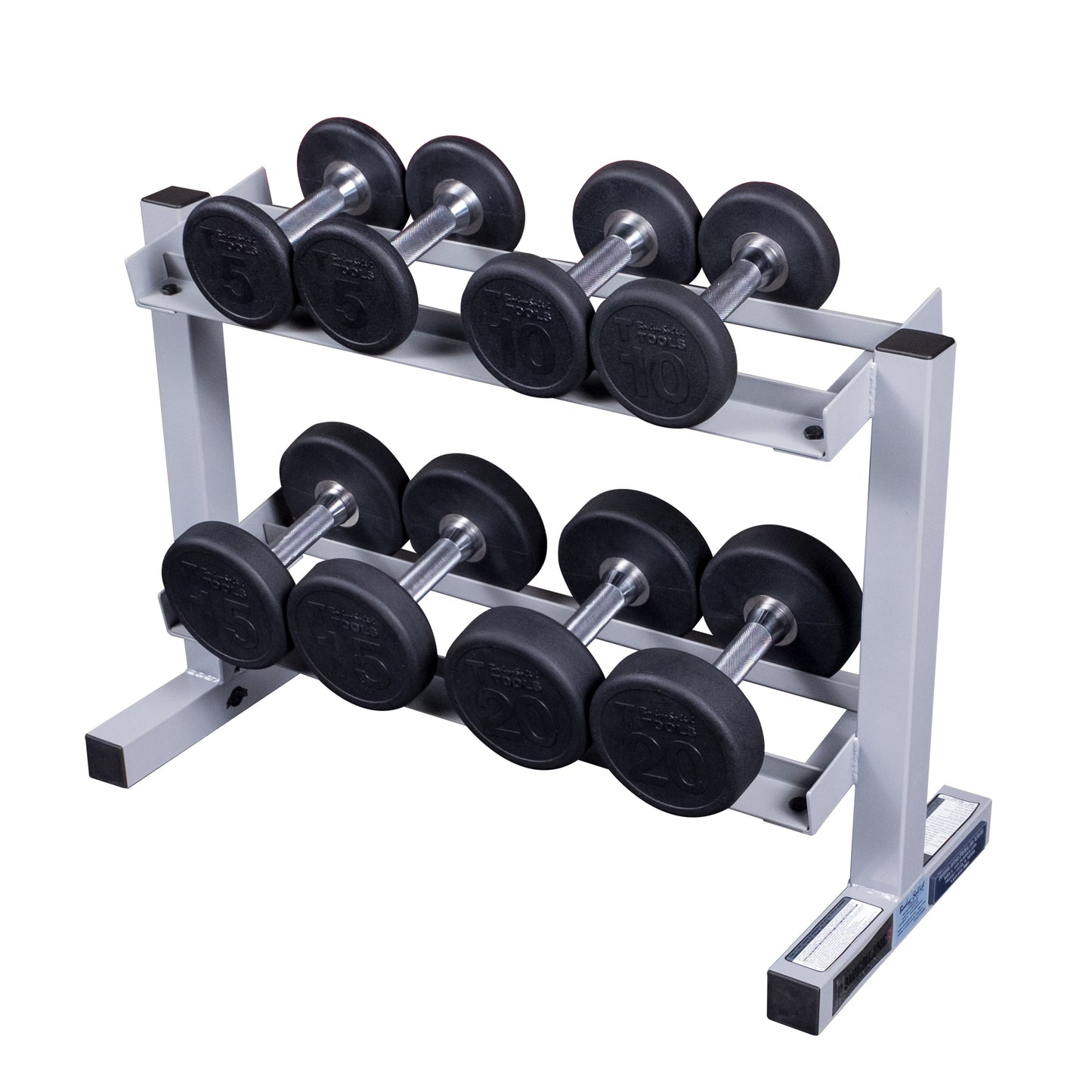 Body-Solid Powerline Two Tier Dumbbell Rack PDR282X