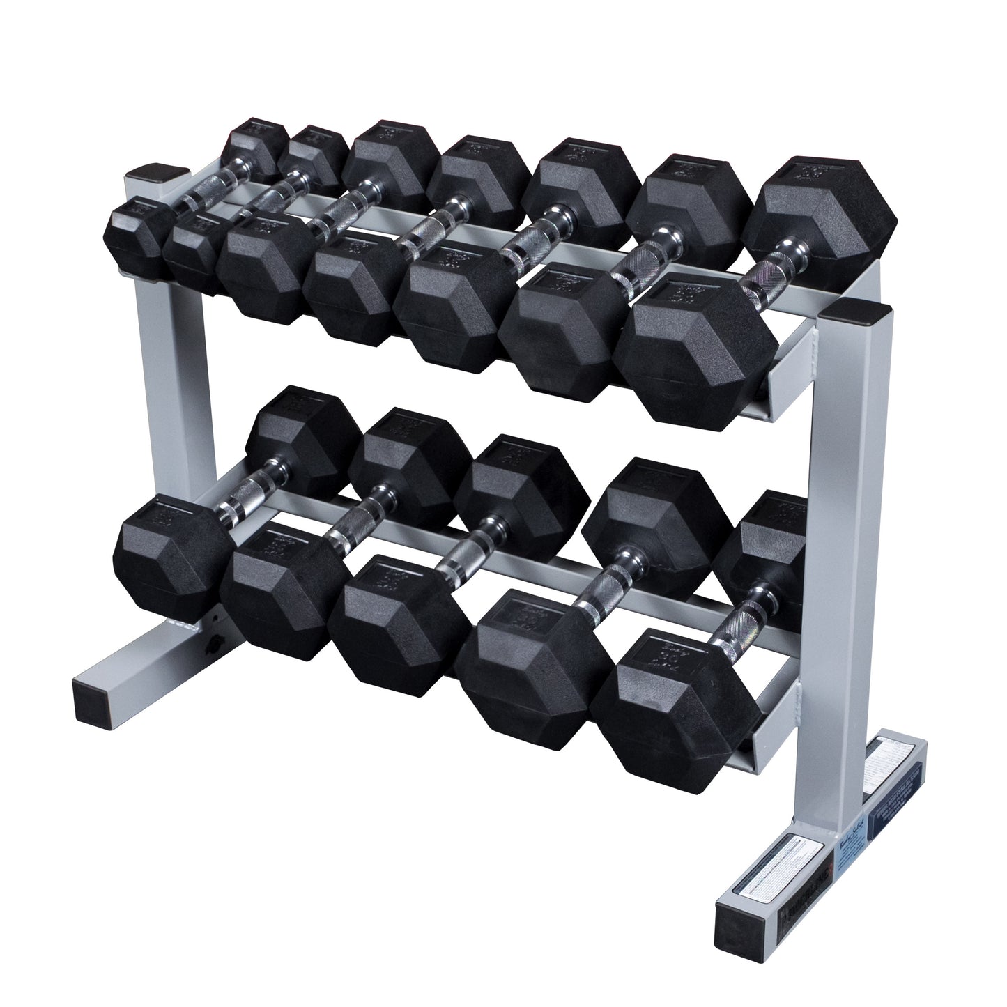 Body-Solid Powerline Two Tier Dumbbell Rack PDR282X