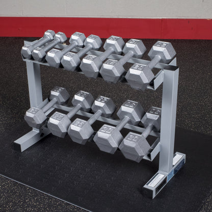 Body-Solid Powerline Two Tier Dumbbell Rack PDR282X