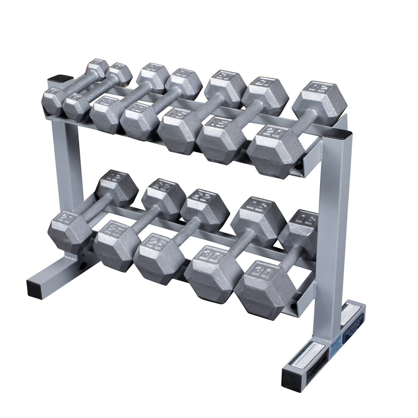 Body-Solid Powerline Two Tier Dumbbell Rack PDR282X