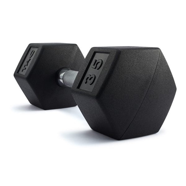 TAG Fitness Hex Rubber Dumbbell