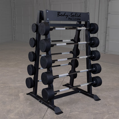 Body-Solid Pro Clubline Fixed Weight Barbell Rack SBBR100