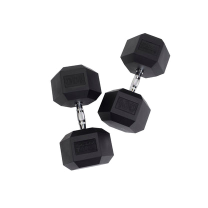 Body-Solid Rubber Hex Dumbbells SDR