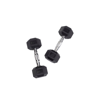 Body-Solid Rubber Hex Dumbbells SDR