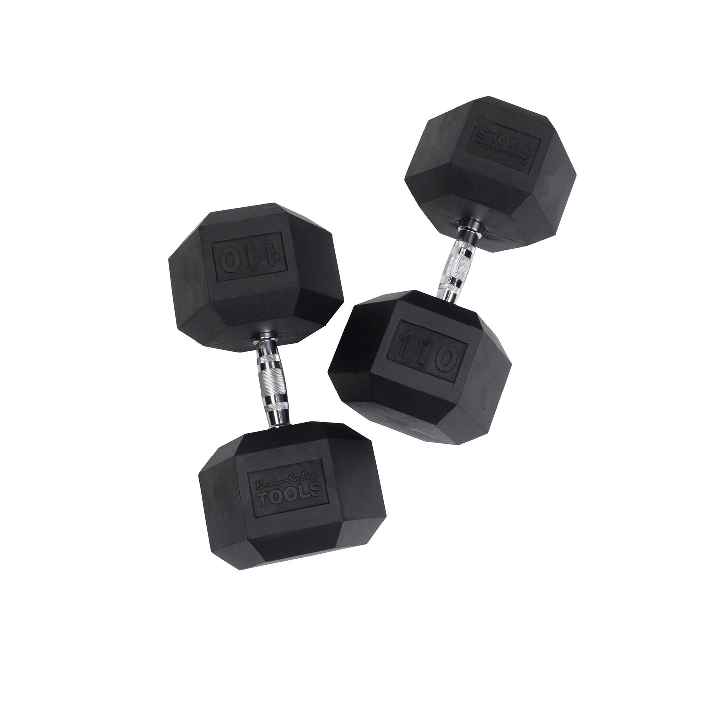 Body-Solid Rubber Hex Dumbbells SDR