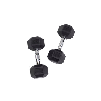 Body-Solid Rubber Hex Dumbbells SDR