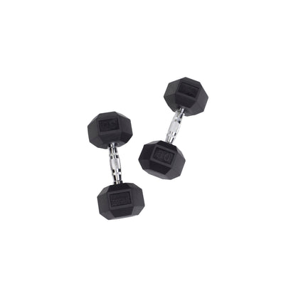 Body-Solid Rubber Hex Dumbbells SDR