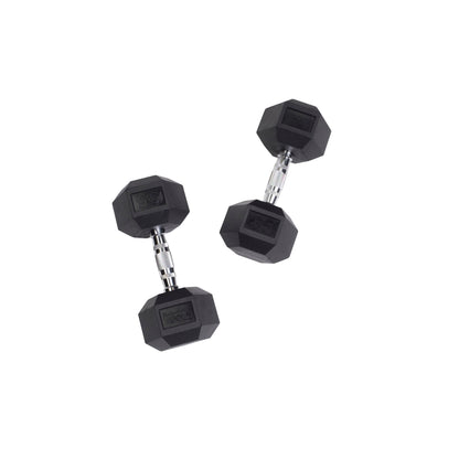 Body-Solid Rubber Hex Dumbbells SDR