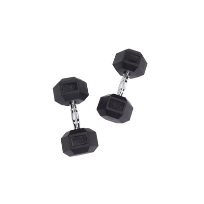 Body-Solid Rubber Hex Dumbbells SDR