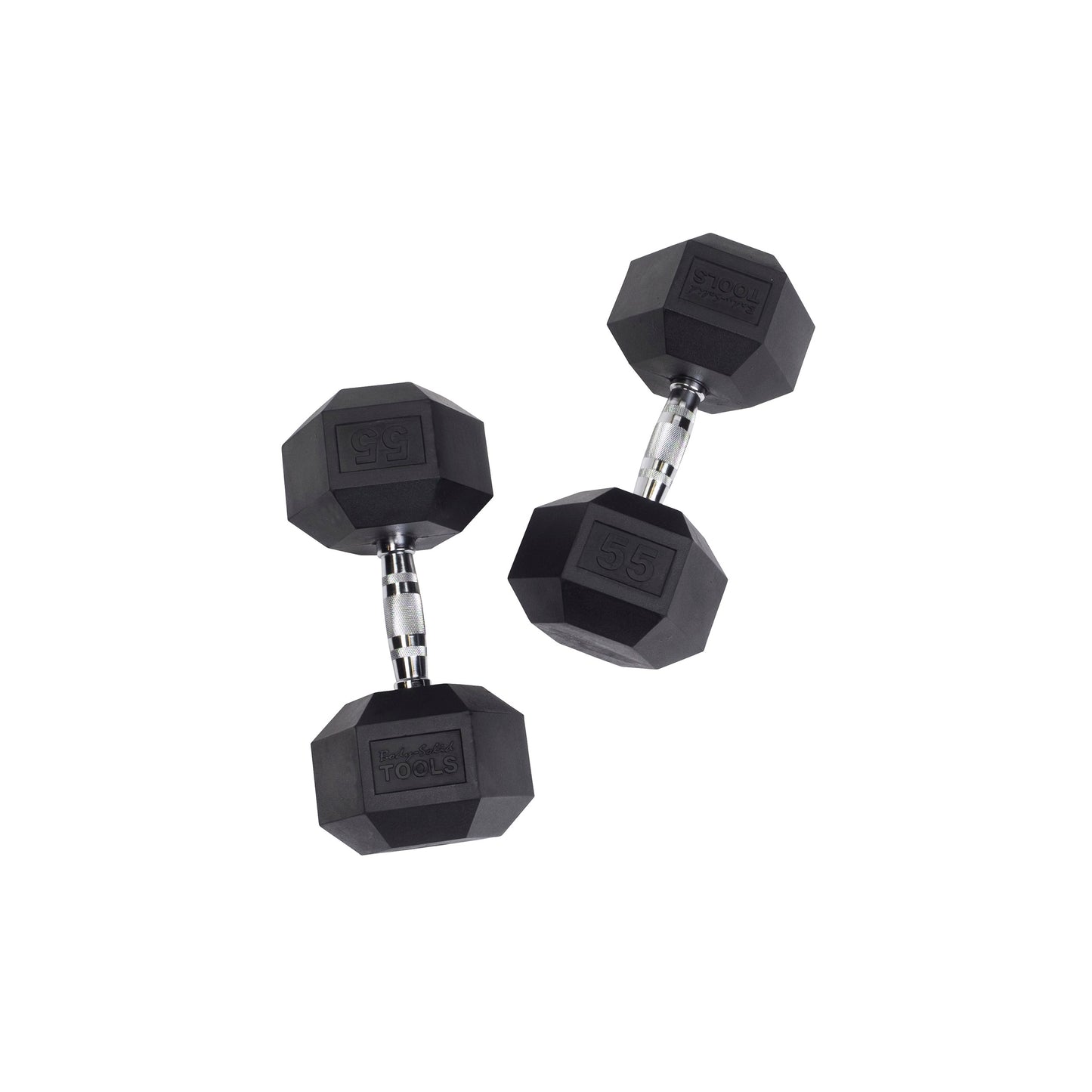 Body-Solid Rubber Hex Dumbbells SDR