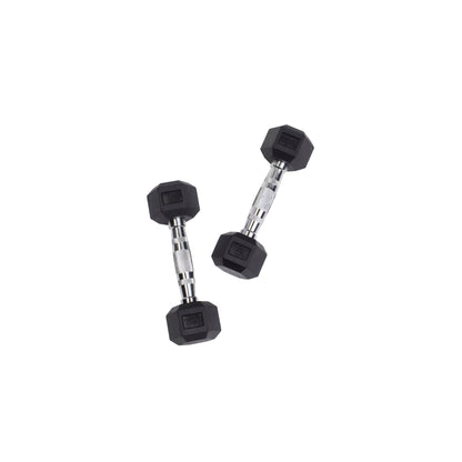 Body-Solid Rubber Hex Dumbbells SDR