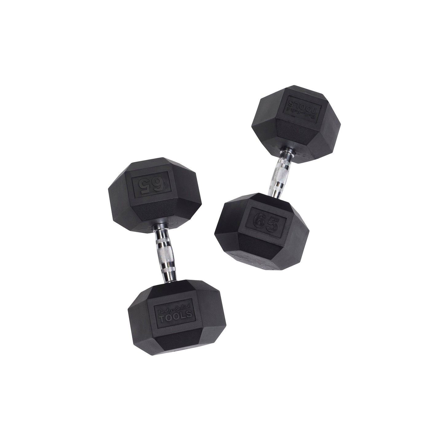 Body-Solid Rubber Hex Dumbbells SDR