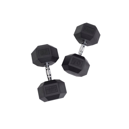 Body-Solid Rubber Hex Dumbbells SDR