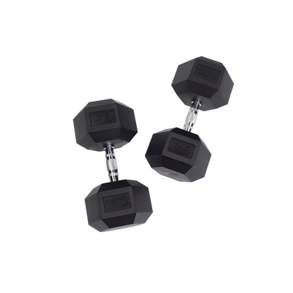 Body-Solid Rubber Hex Dumbbells SDR