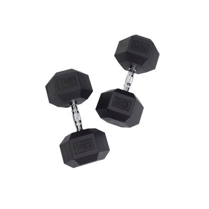 Body-Solid Rubber Hex Dumbbells SDR