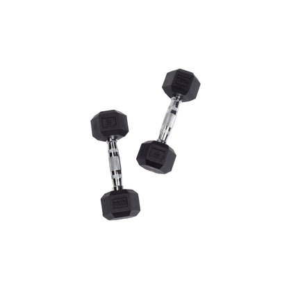 Body-Solid Rubber Hex Dumbbells SDR