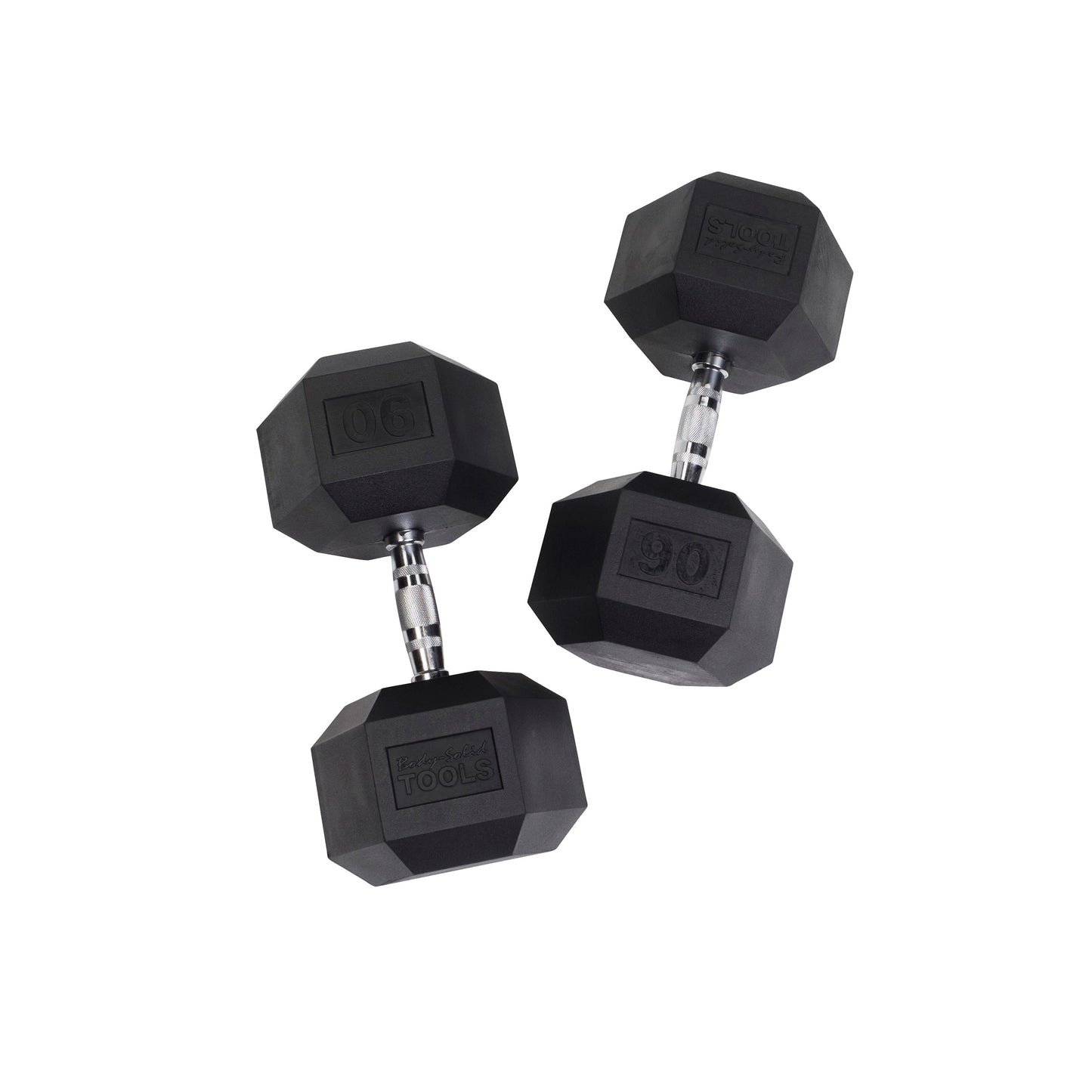 Body-Solid Rubber Hex Dumbbells SDR