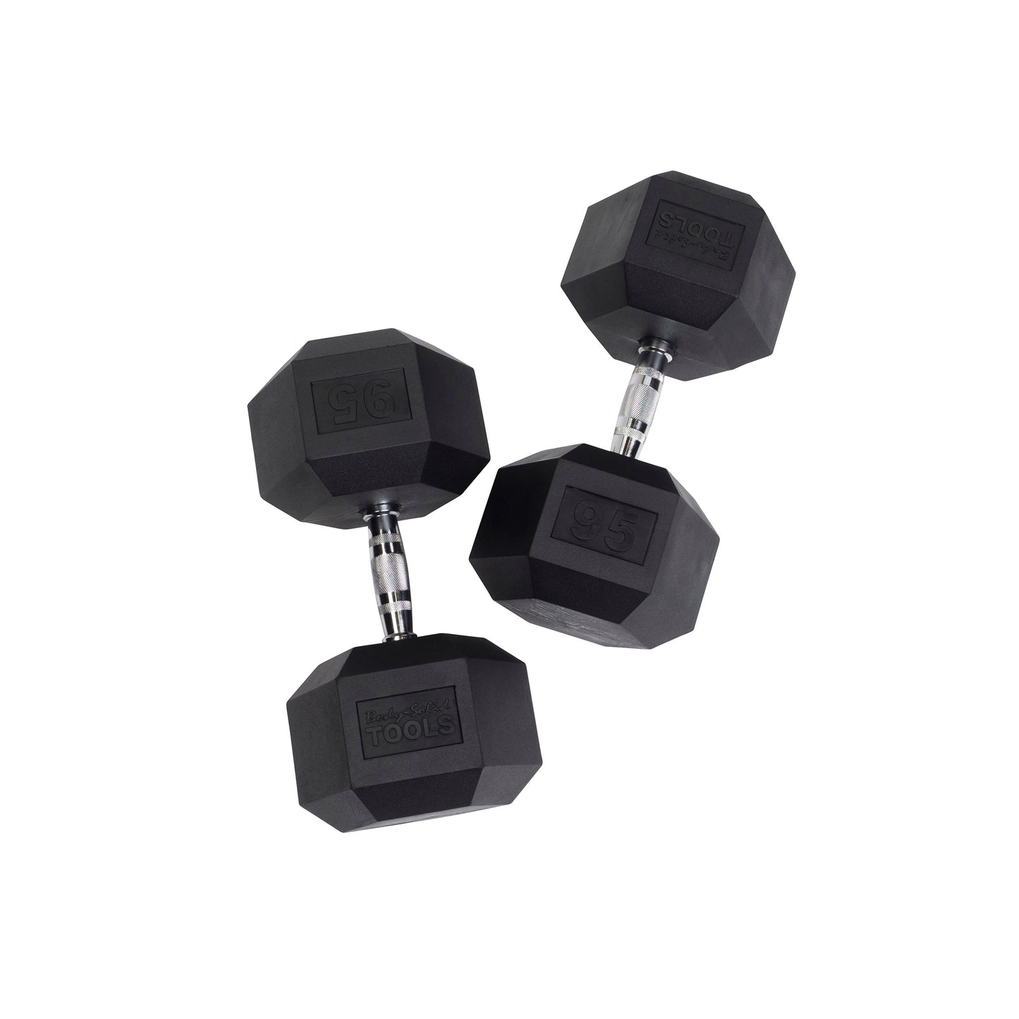 Body-Solid Rubber Hex Dumbbells SDR