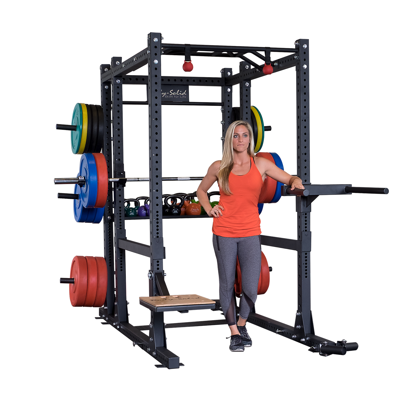 Body-Solid ProClub Commercial Extended Power Rack SPR1000BACK